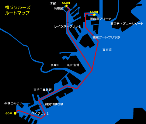 横浜クルーズ周辺地図